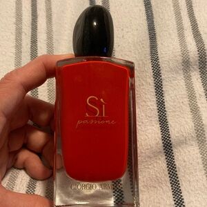 Giorgio Armani Sì Passione Red and Black Bottle